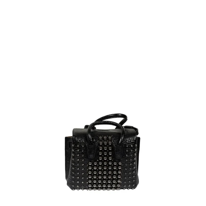 MCM Milla Pearl Studs Tote X Mini in Black