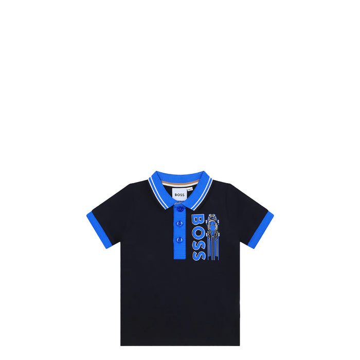 Hugo Boss Kids Toddler's Contrast Collar Polo Shirt