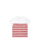 Balmain Kids Toddler's Striped Logo Short Sleeve T-Shirt