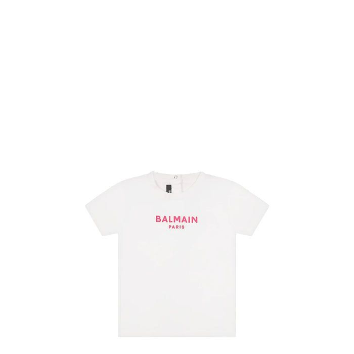 Balmain Kids Toddler's Neon Logo Short Sleeve T-Shirt