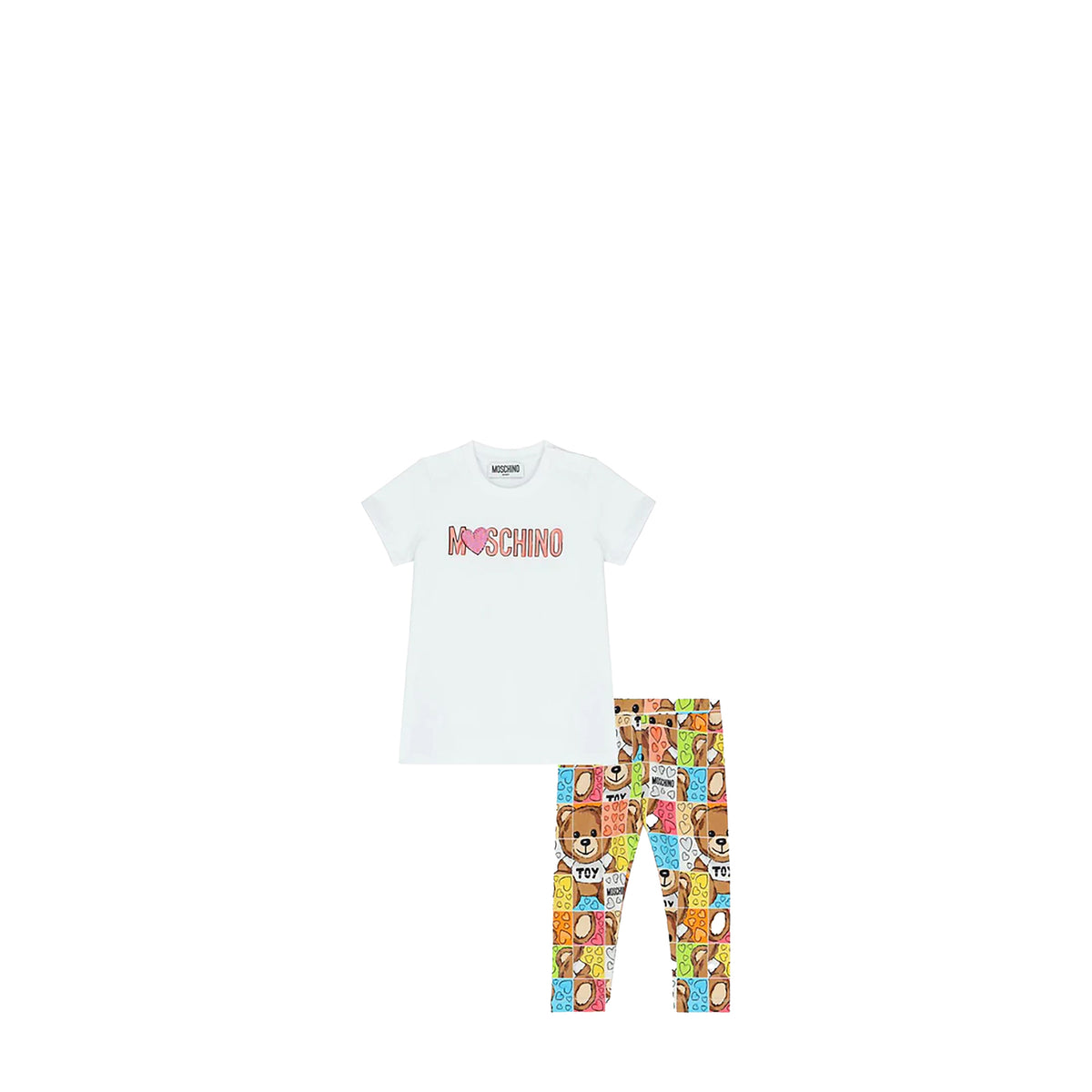 Moschino Kids Toddler's Teddy Bear Logo T-Shirt/Leggings Set