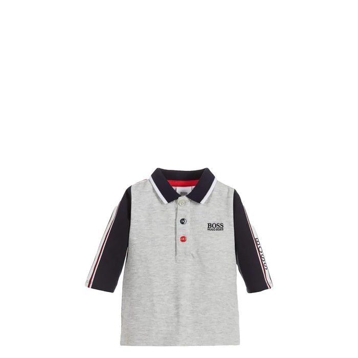 Hugo Boss Kids Toddler's Tape Logo Long Sleeve Polo Shirt