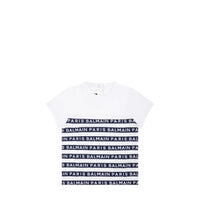 Balmain Kids Toddler's Striped Logo Short Sleeve T-Shirt