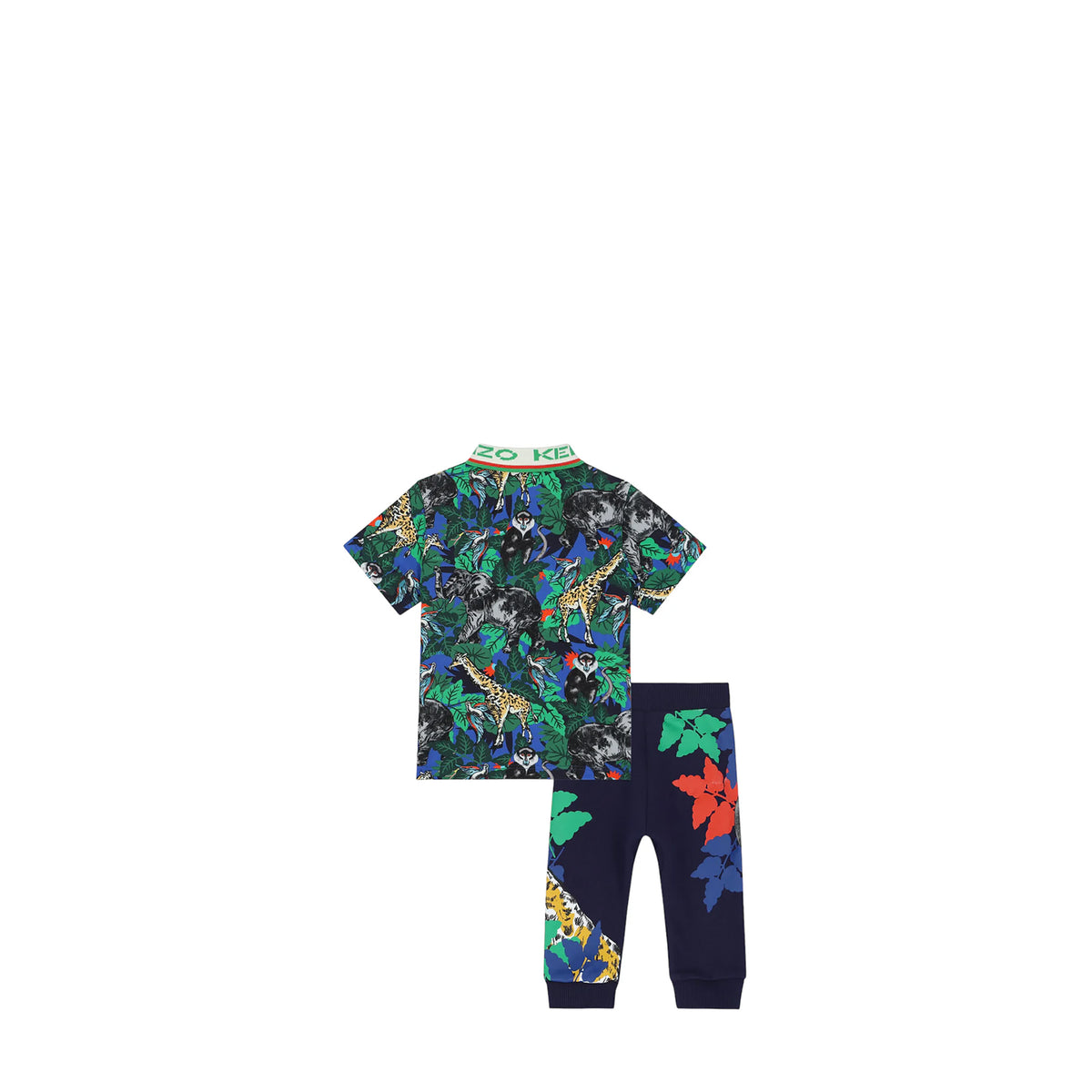 Kenzo Kids Toddler's Jungle Print Polo and Pants Set