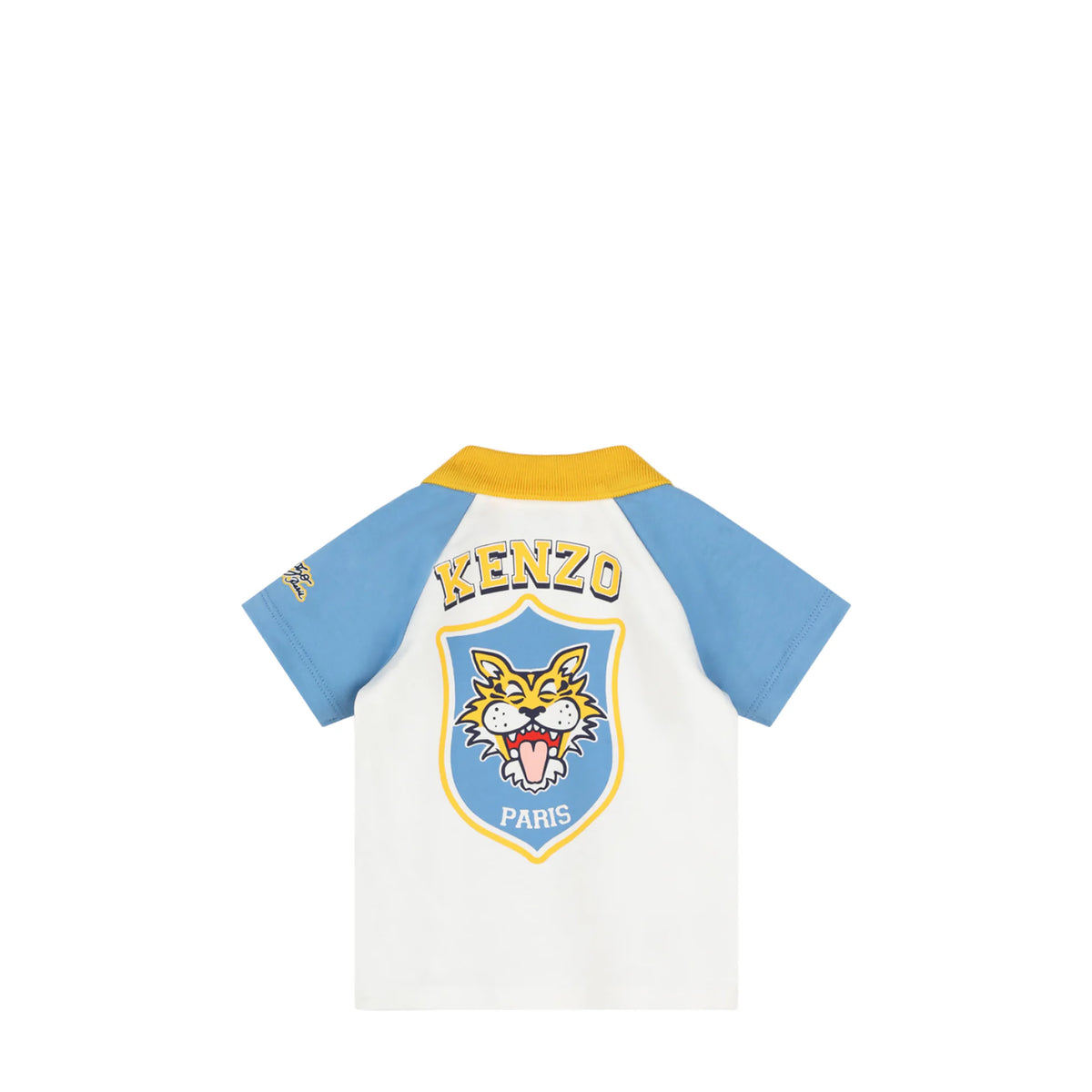 Kenzo Kids Toddler's Raglan Sleeve Tiger Print Polo Shirt