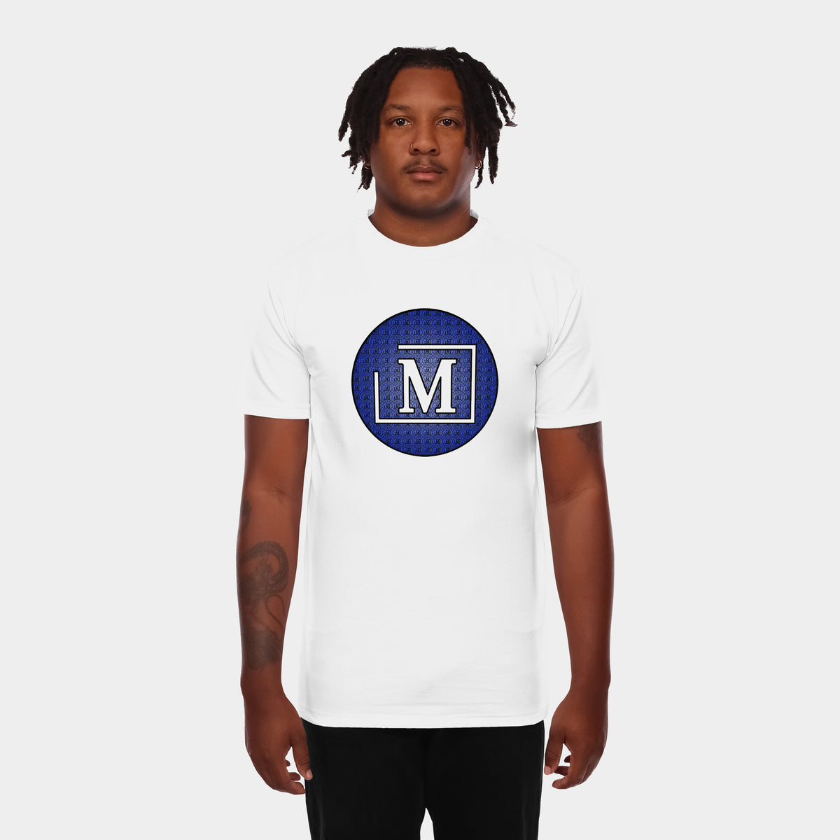 MDB Brand Men's Circle Monogram Logo T-Shirt