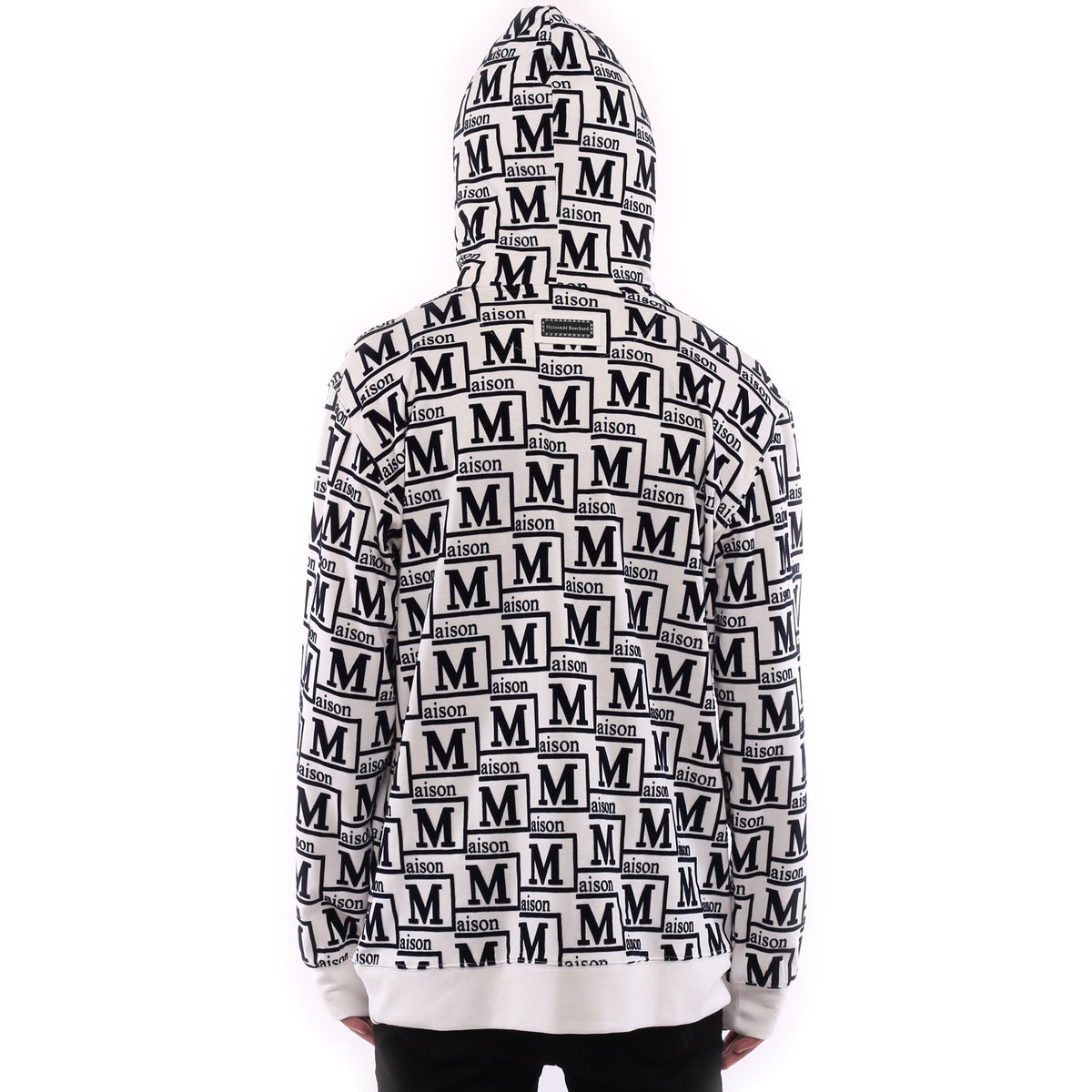 MDB Couture Men's Monogram Woven Hoodie Sweatshirt