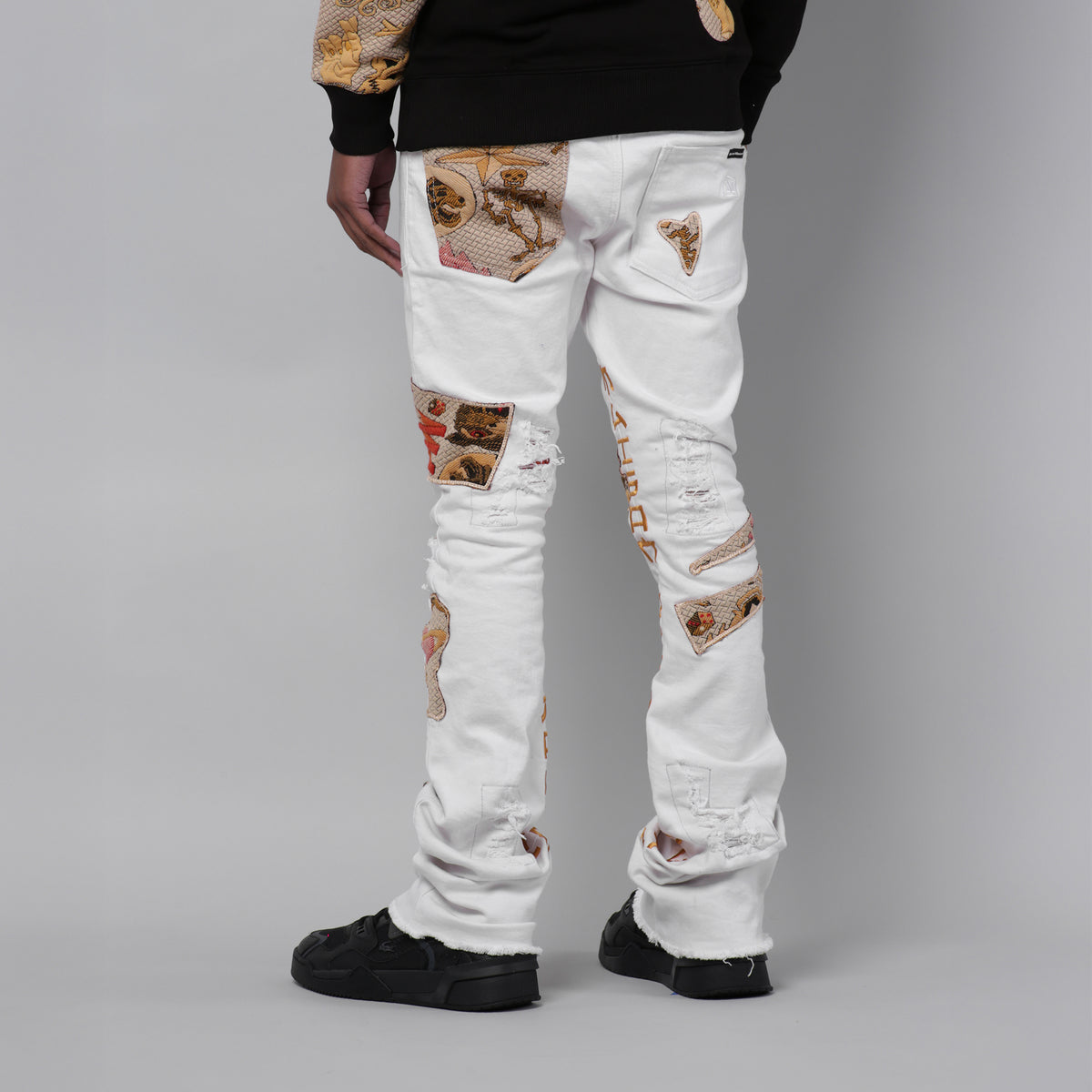 MDB Couture Men's Gallery Threads Stacked Jeans