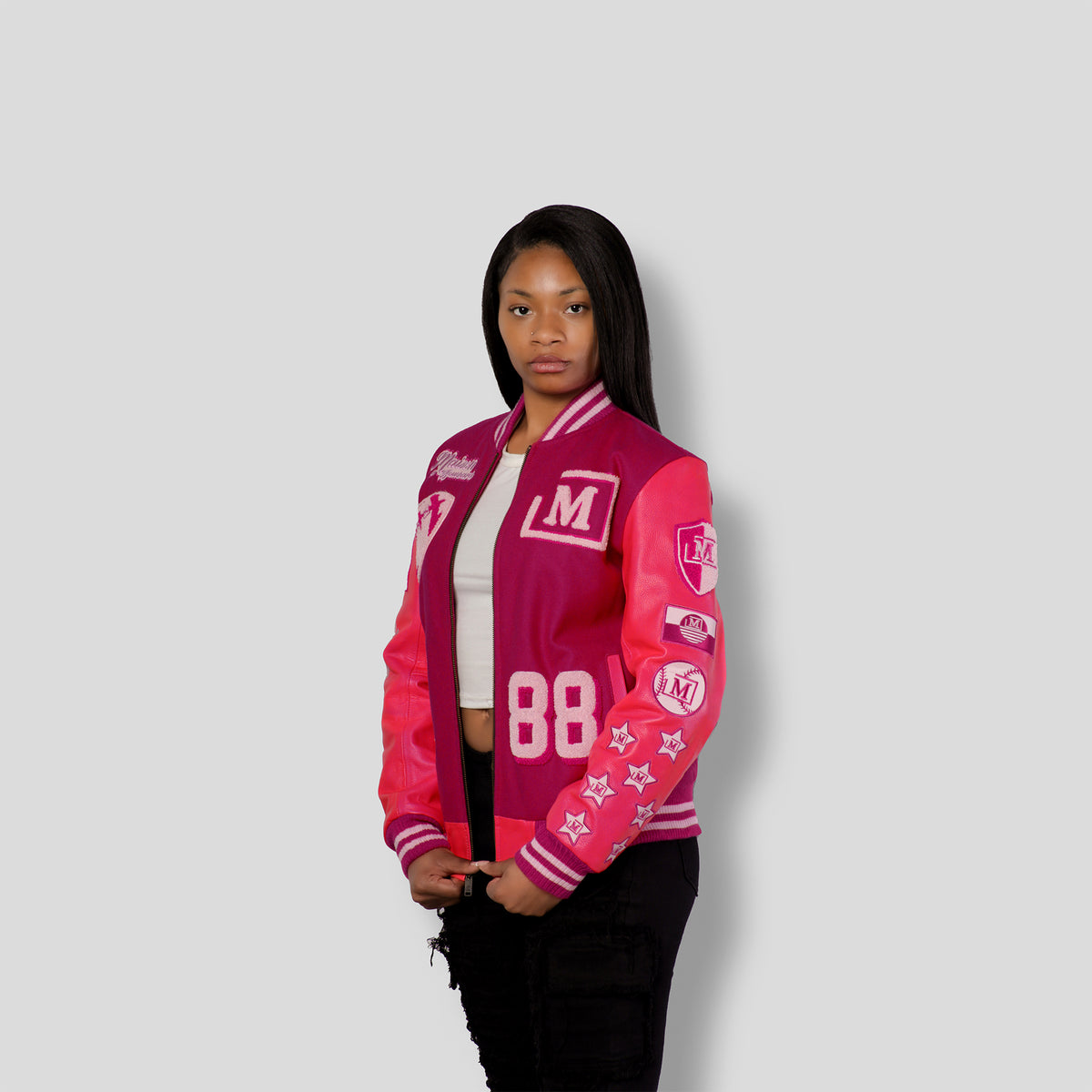 MDB Brand Women's Letterman Jacket