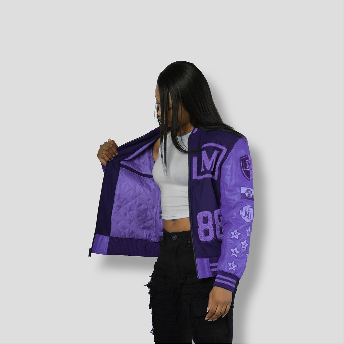 MDB Brand Women's Letterman Jacket