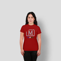 MDB Clearance Women's "M" Swirl Embroidered Logo T-Shirt