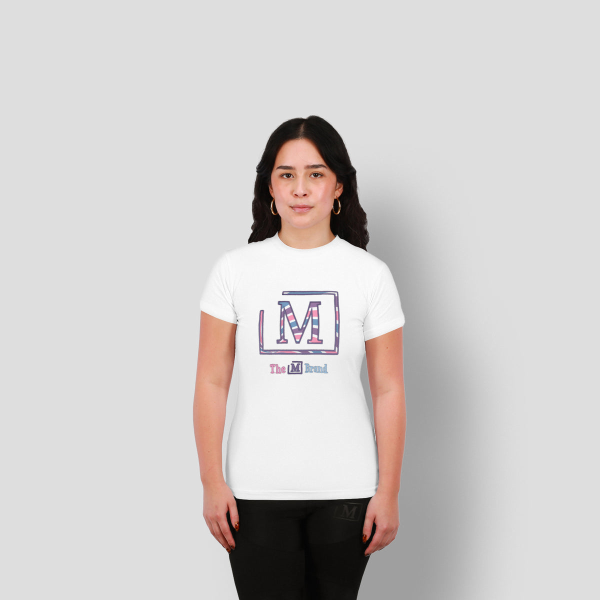 MDB Clearance Women's "M" Swirl Embroidered Logo T-Shirt