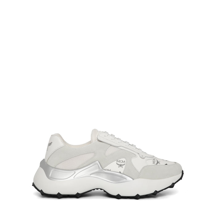 MCM Women's Skystream Sneakers in Visetos Leather Mix