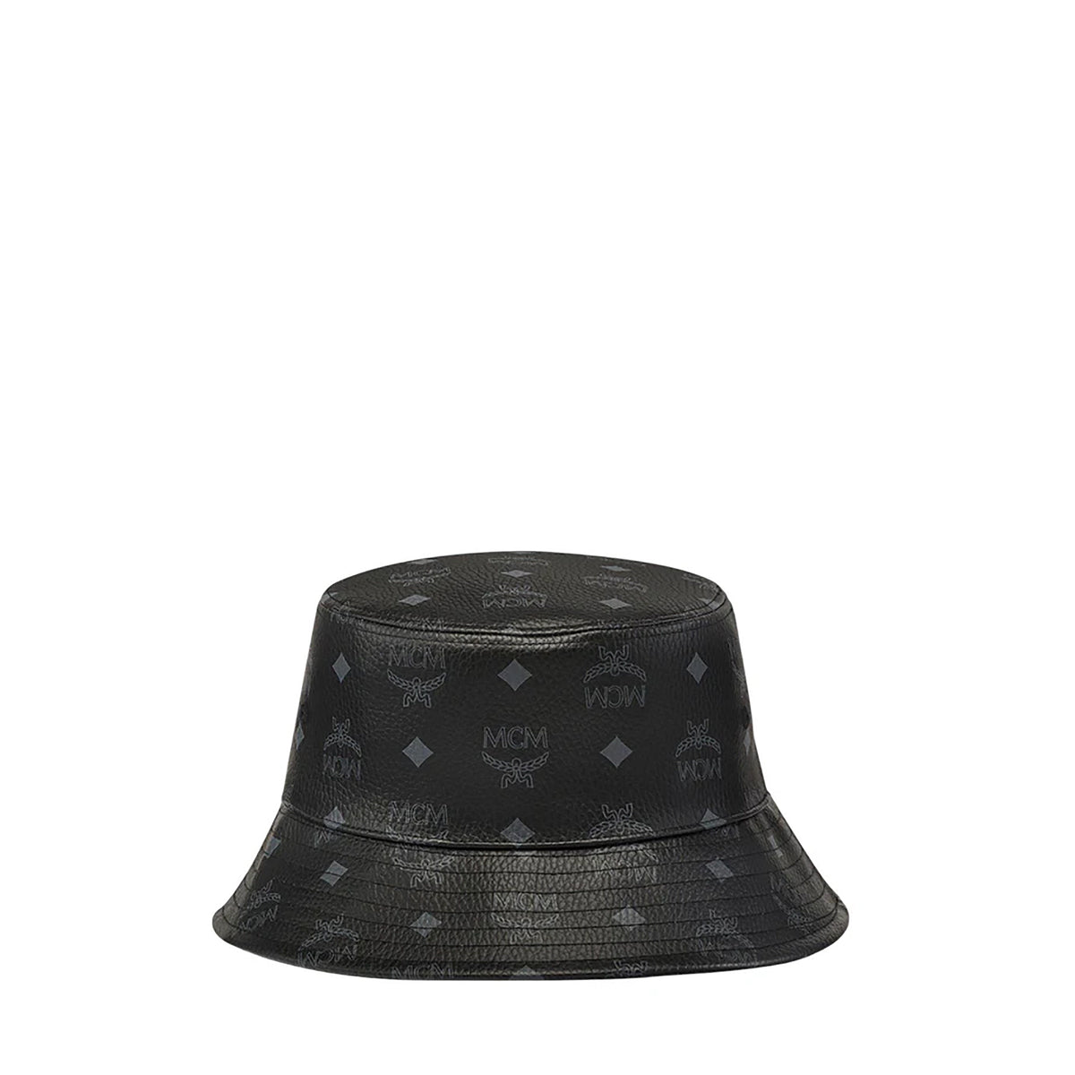 MCM Leather Bucket Hat in Visetos