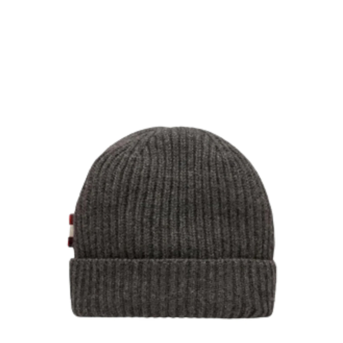 Bally Cashmere Ribbed Beanie Hat