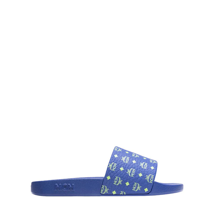 MCM Women's Monogram Print Rubber Slides