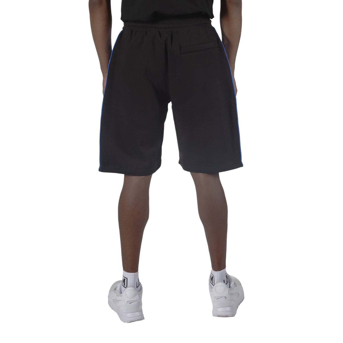 MDB Brand Men's Fleece Monogram Logo Tape Shorts