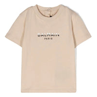 Balmain Kids Toddler's Dual-Color Logo Print T-Shirt