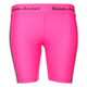 MDB Brand Women's Tape Logo Biker Shorts - Neon