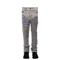 MDB Brand Kid's Dual Color Distressed Stacked Denim Jeans