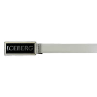 Iceberg Kids Leather Belt with Logo Buckle