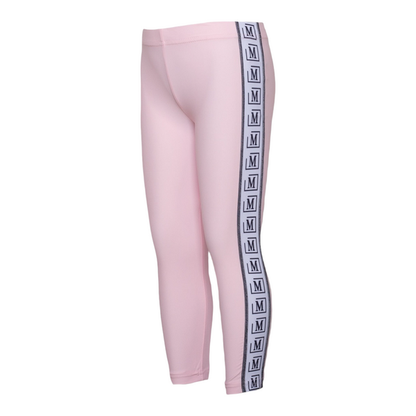 MDB Brand Kids Logo Tape Leggings - Soft Color