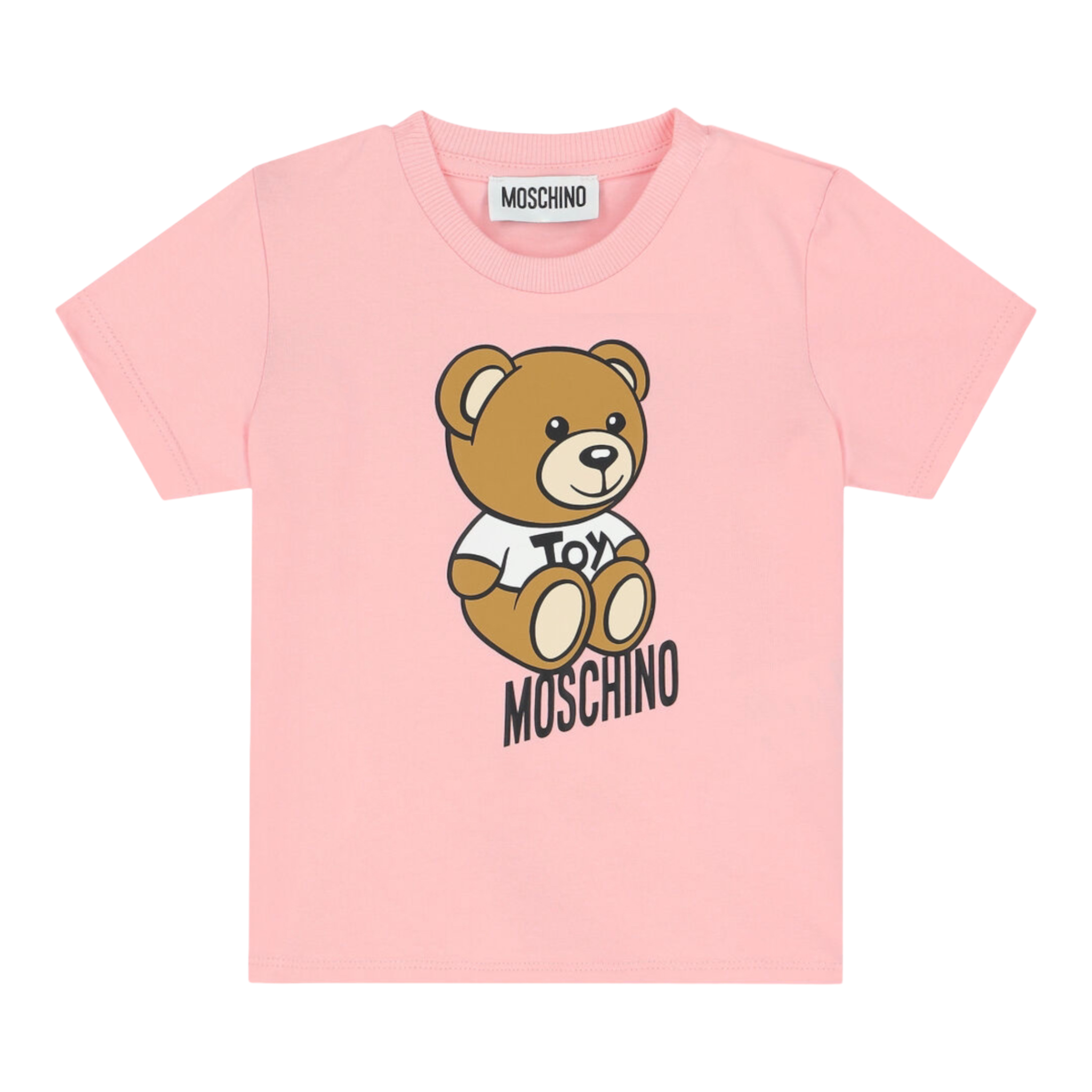 Moschino Kids Teddy-Bear-print cotton shorts set - White