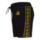 MDB Brand Kids Logo Tape Shorts - Black w/ Neon Logo