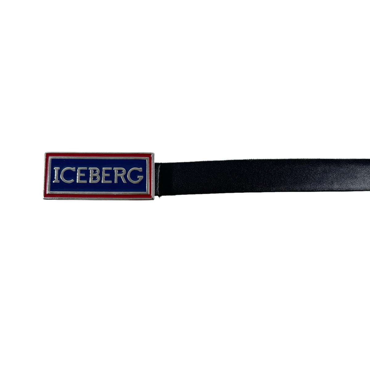 Iceberg Kids Leather Belt with Logo Buckle