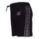 MDB Brand Kids Logo Tape Shorts - Black w/ Metallic Logo