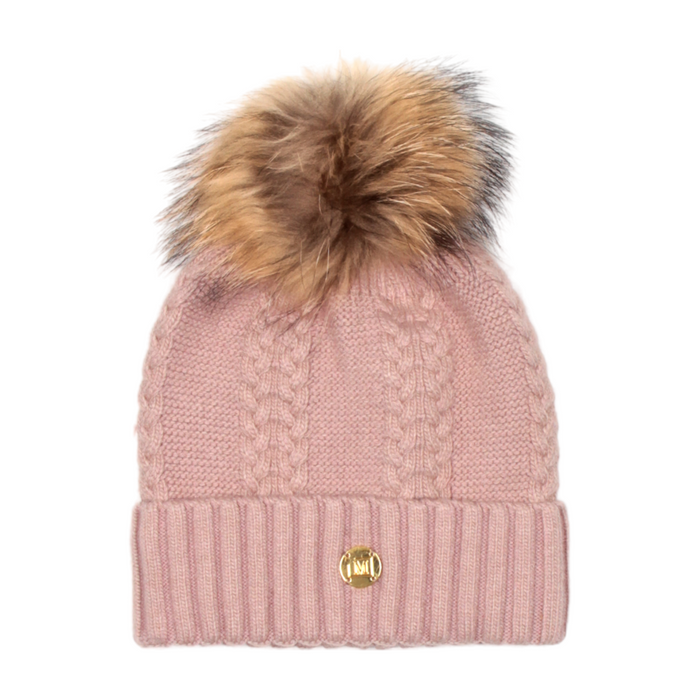 MDB Couture Women's Cable Knit Beanie - Soft Color