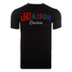 MDB Couture Kids Summer Chenille T-Shirt - Black w/ Vibrant Color