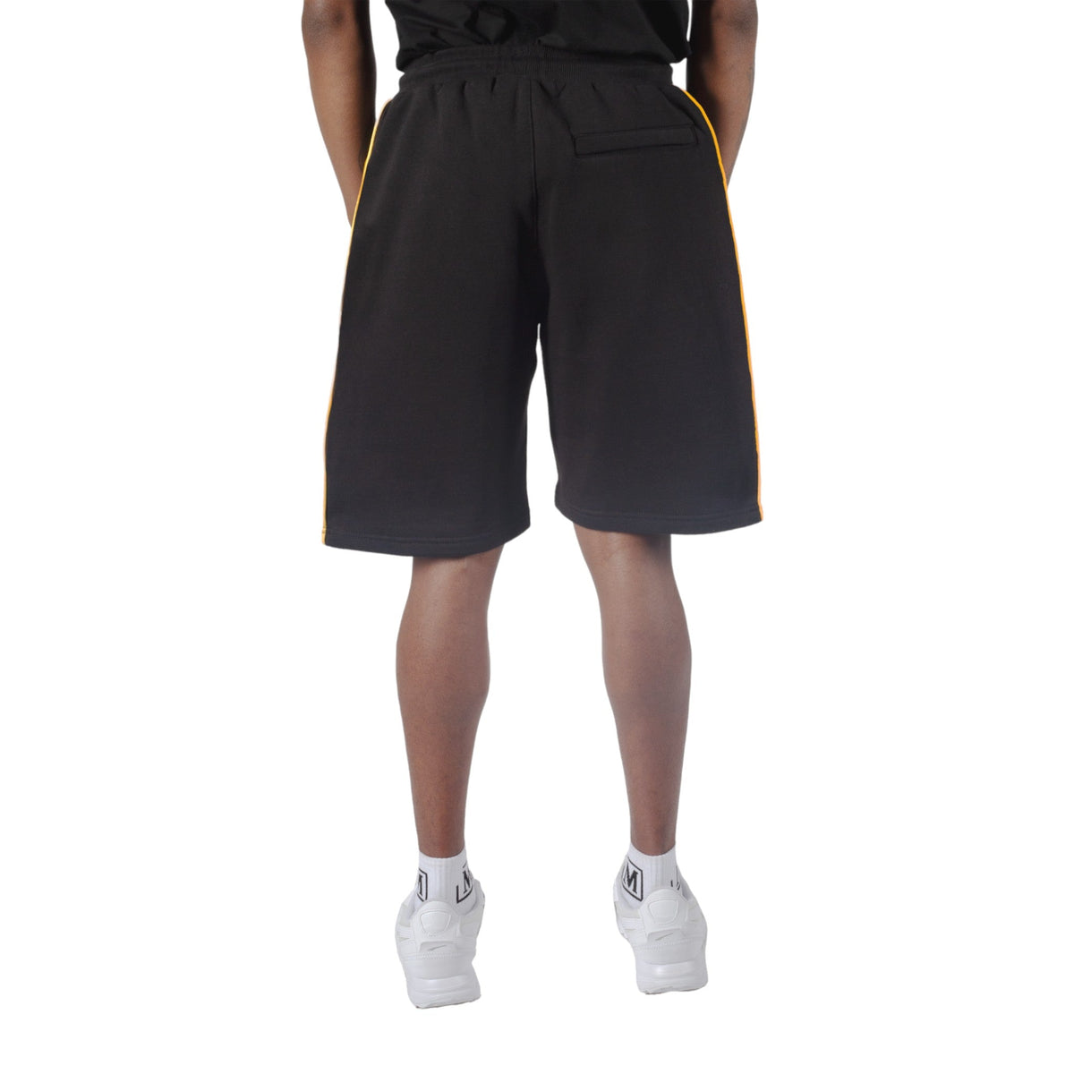 MDB Brand Men's Fleece Monogram Logo Tape Shorts