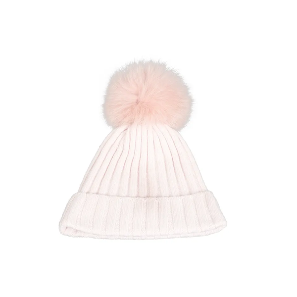 MCM Wool Logo Basic Pom Pom Beanie