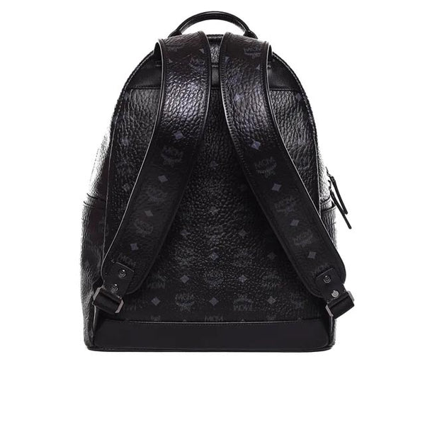 MCM Dual Stark Cyber Flash Backpack in Black Visetos