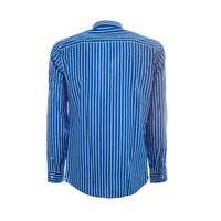 Kenzo Men's Striped Logo Print Long Sleeve Woven Shirt