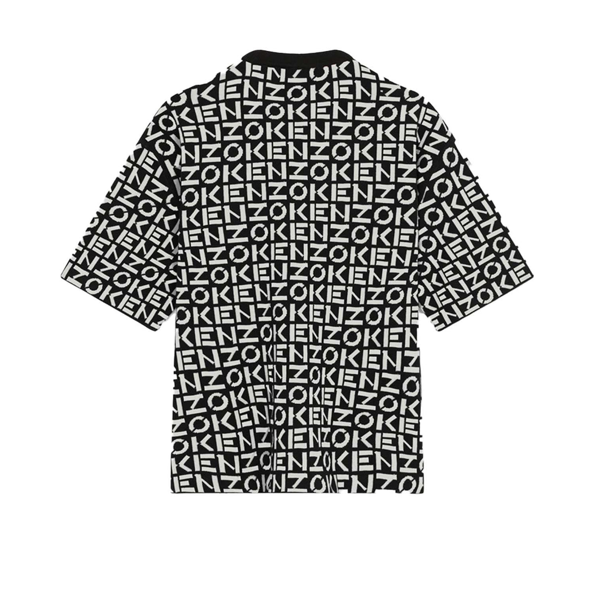 Kenzo Men's Oversize Monogram Short-Sleeve Jumper Shirt