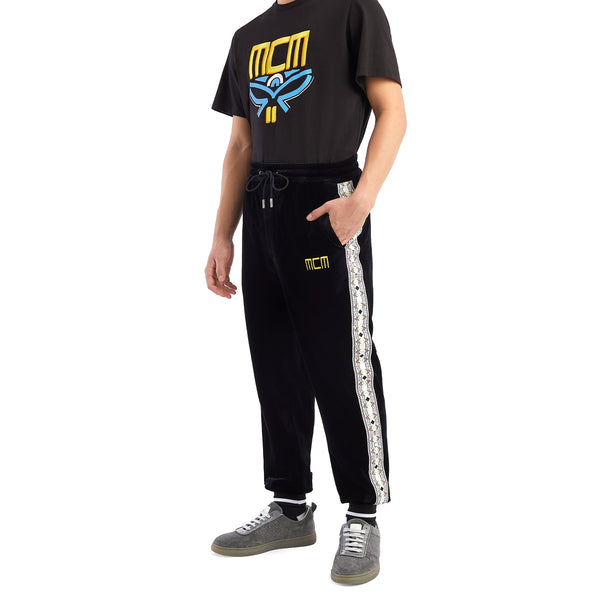 MCM Unisex Geo Laurel Track Pants in Velour