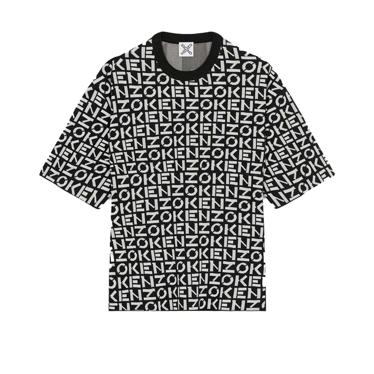 Kenzo Men's Oversize Monogram Short-Sleeve Jumper Shirt