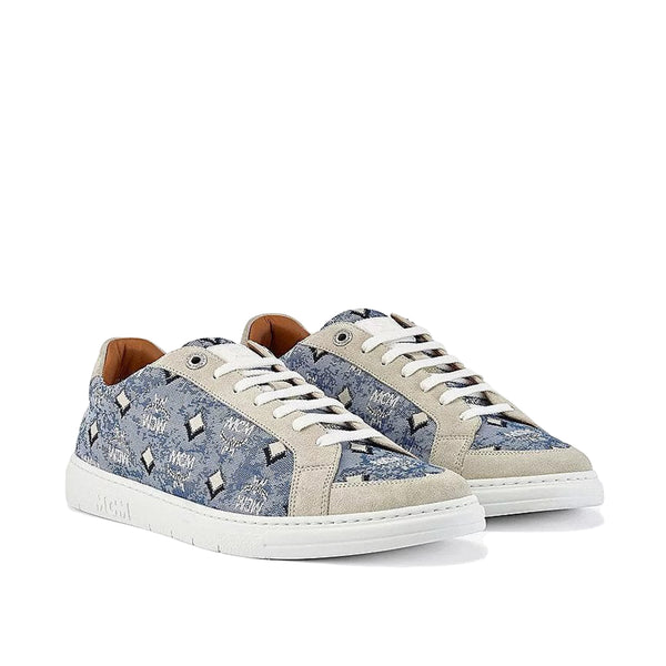 MCM Men's Terrain Lo Sneakers in Vintage Jacquard Monogram