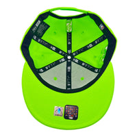 New Era Milwaukee Bucks Custom Monochrome 9Fifty Snapback Baseball Cap - Neon Green