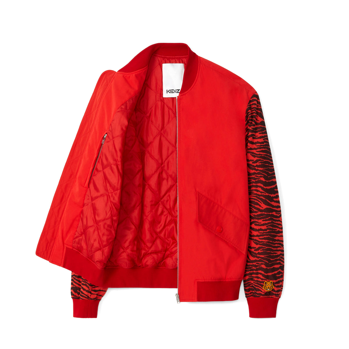 Kenzo Paris X Kansaiyamamoto Tiger Men's Red Bomber Jacket